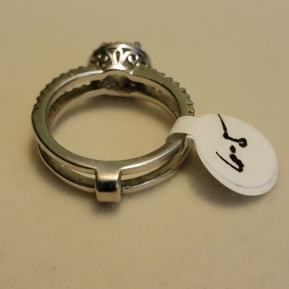 Sterling silver 925 cz size 6.5 - Picture 2 of 3